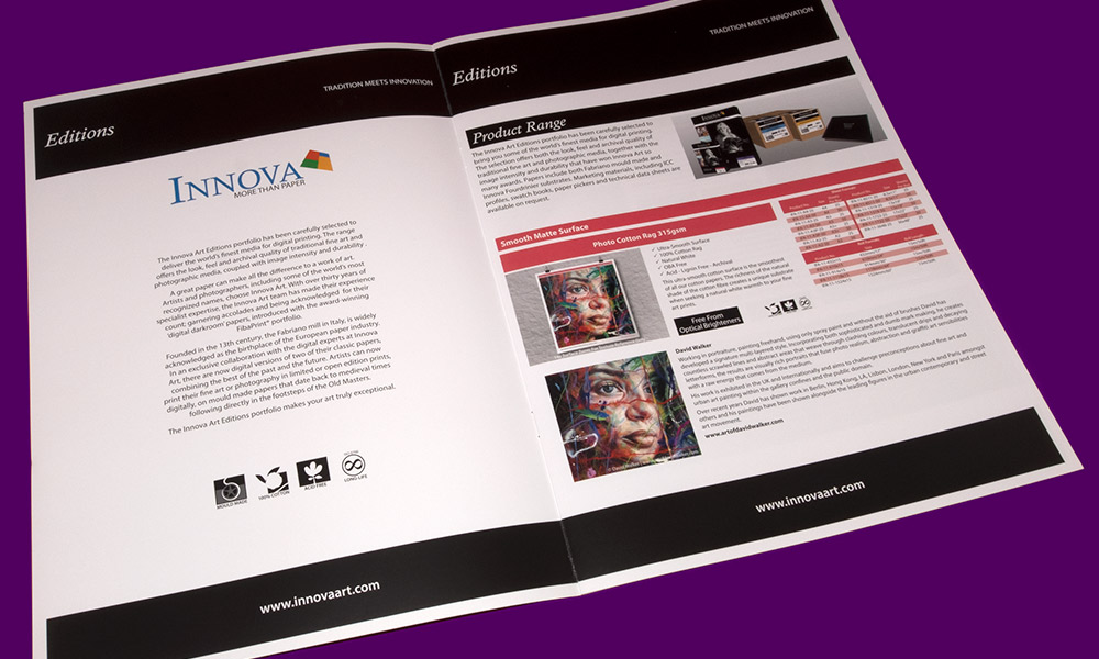 Innova Editions | Literature Design | Product Guide: Smooth Product Page