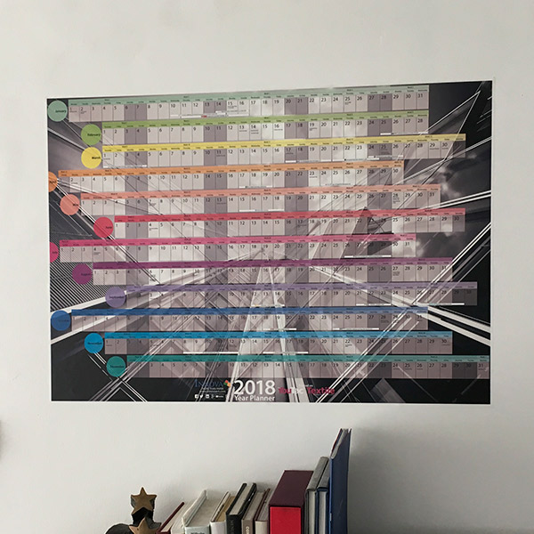 Year Planner 2018 | Poster Design