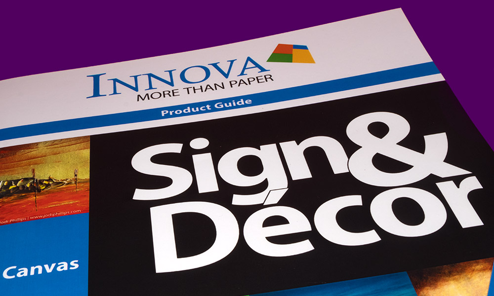 Sign & Decor | Literature Design | Product Guide: Logo