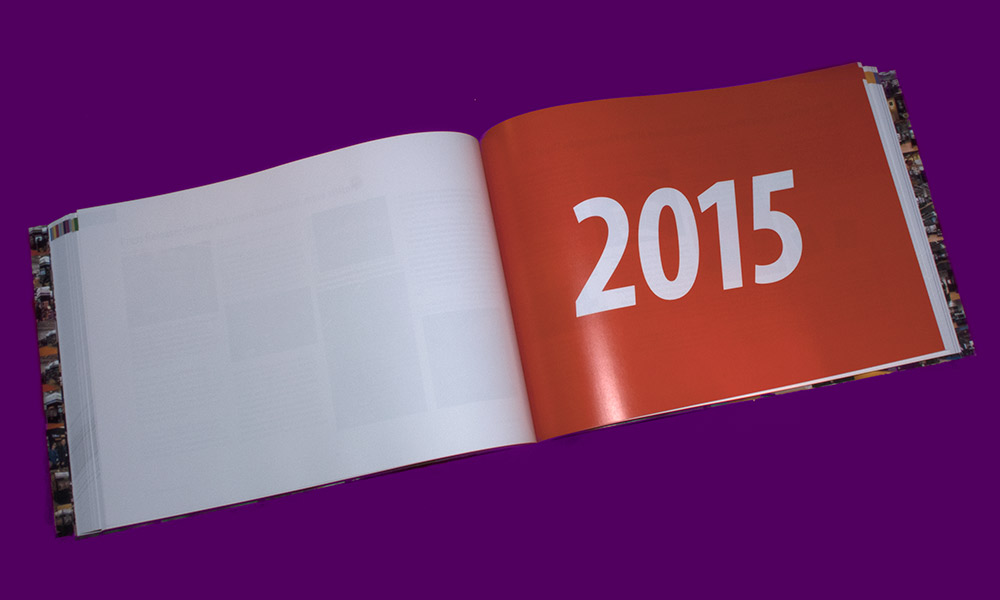 Fifteen Years of Innova Art | Book Design | 2015 Year Introduction Page