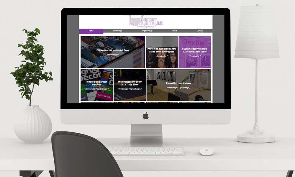 Portfolio | Website Design | iMac Home Page